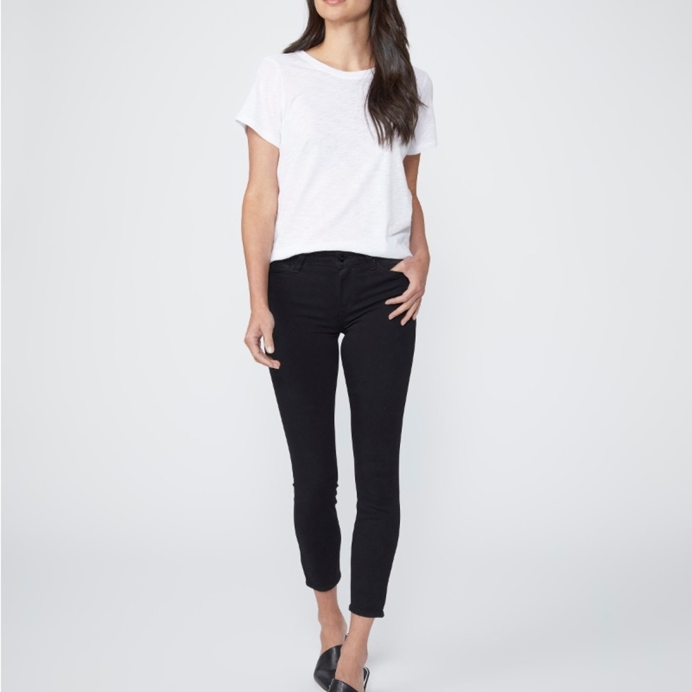 Paige Black Verdugo Crop Skinny Jeans Size 26